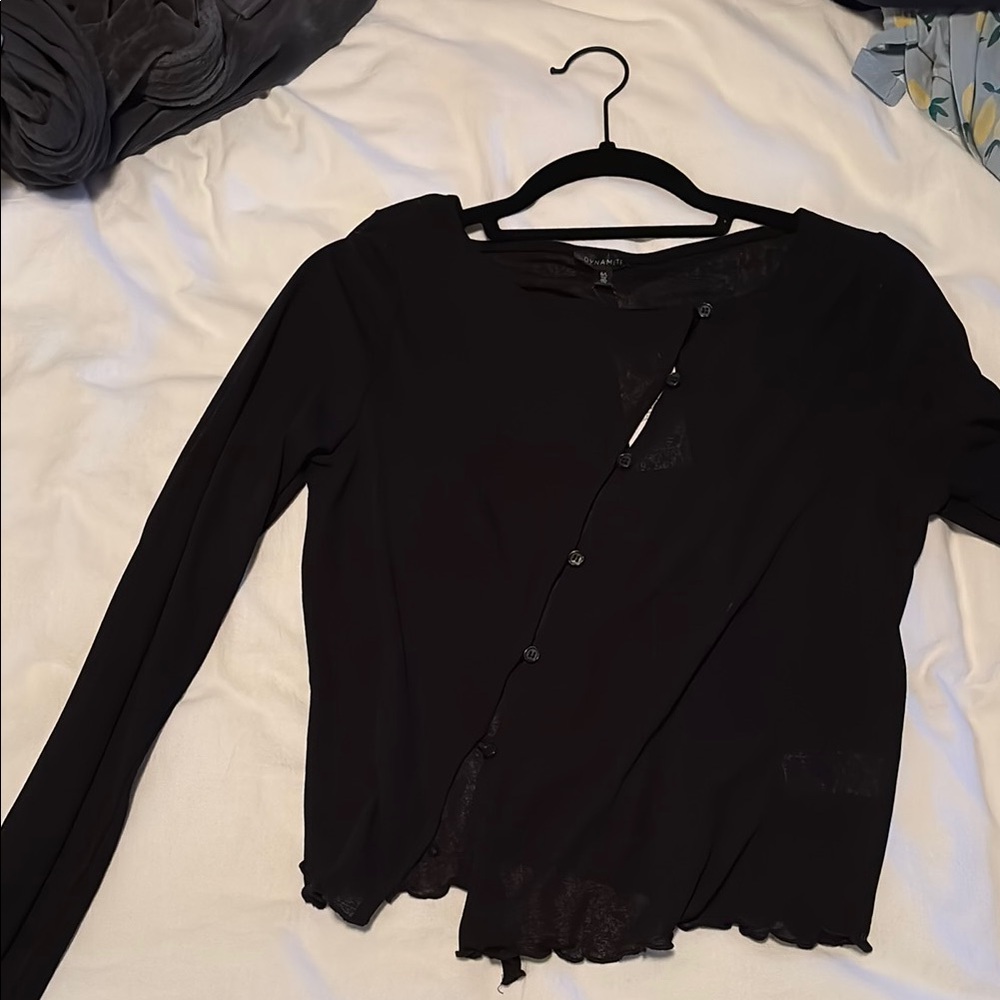 Sheer assymmetrical top
